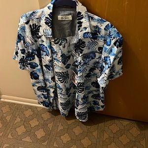 Elvis Presley Blue Hawaii mens button down shirt